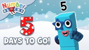 @Numberblocks- Countdown to #Christmas: 5 DAYS! | Learn to Count | Happy Holidays! - Kingdom Kids Zone, Little Learners - Numberblocks