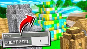 This SEED is SO GOOD I Was Accused of CHEATING in Minecraft! - Gameplay, Kingdom Kids Zone, Minecraft - EYstreem