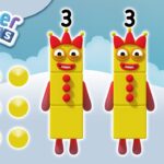 @Numberblocks- The Three Threes | Learn to Count - Kingdom Kids Zone, Little Learners - Numberblocks