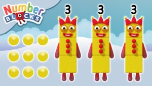 @Numberblocks- The Three Threes | Learn to Count - Kingdom Kids Zone, Little Learners - Numberblocks
