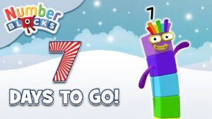 @Numberblocks – Countdown to #Christmas: 7 DAYS! | Learn to Count | Happy Holidays! - Kingdom Kids Zone, Little Learners - Numberblocks