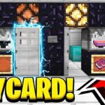 How to Make a KEY CARD SECURITY DOOR in Minecraft! (NO MODS!) - Gameplay, Kingdom Kids Zone, Minecraft - EYstreem