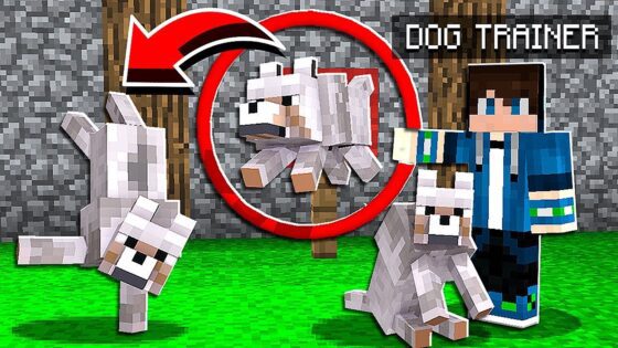 How to TRAIN WOLVES to do TRICKS in Minecraft Tutorial! - Gameplay, Kingdom Kids Zone, Minecraft - EYstreem