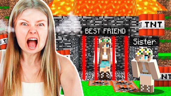 TROLLING MY SISTER’S BEST FRIEND IN MINECRAFT! - Gameplay, Kingdom Kids Zone, Minecraft - EYstreem