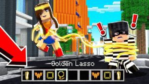 PLAYING MINECRAFT AS WONDER WOMAN! How to Be Wonder Woman in Minecraft! - Gameplay, Kingdom Kids Zone, Minecraft - EYstreem
