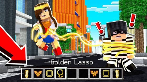 PLAYING MINECRAFT AS WONDER WOMAN! How to Be Wonder Woman in Minecraft! - Gameplay, Kingdom Kids Zone, Minecraft - EYstreem