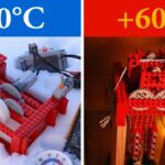 Testing Lego in Cold and Hot Temperature - Kids (6+), Kingdom Kids Zone - Brick Experiment Channel