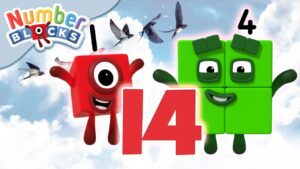 @Numberblocks- One & Four | Happy Valentine's Day | Learn to Count - Kingdom Kids Zone, Little Learners - Numberblocks