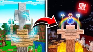 TAKING SPIRIT STEVE’S POWERS! (Scary Survival EP51) - Gameplay, Kingdom Kids Zone, Minecraft - EYstreem