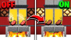 How to Make A WORKING GRILL in Minecraft! (NO MODS!) - Gameplay, Kingdom Kids Zone, Minecraft - EYstreem