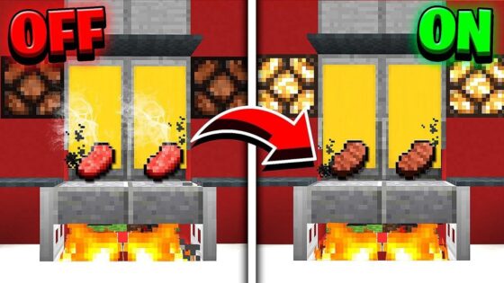 How to Make A WORKING GRILL in Minecraft! (NO MODS!) - Gameplay, Kingdom Kids Zone, Minecraft - EYstreem