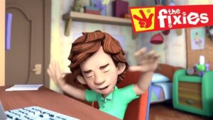 The Fixies ★ Stretching At The Computer ★ Fixies English | Videos For Kids | Cartoons For Children - Kingdom Kids Zone, Little Learners - The Fixies