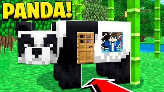 How to Live Inside a PANDA in Minecraft Tutorial! (Pocket Edition, PS4/3, Xbox, PC, Switch) - Gameplay, Kingdom Kids Zone, Minecraft - EYstreem