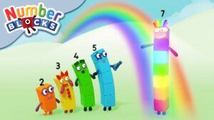 @Numberblocks- Dancing in the Rain! | Learn to Count - Kingdom Kids Zone, Little Learners - Numberblocks