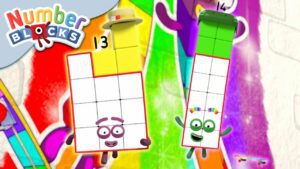 @Numberblocks- Thirteen & Fourteen | Learn to Count - Kingdom Kids Zone, Little Learners - Numberblocks