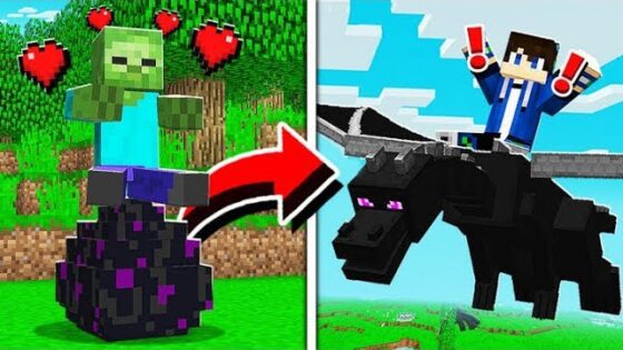 How to TAME and RIDE DRAGONS in Minecraft! (Pocket Edition, Xbox, PC) - Gameplay, Kingdom Kids Zone, Minecraft - EYstreem