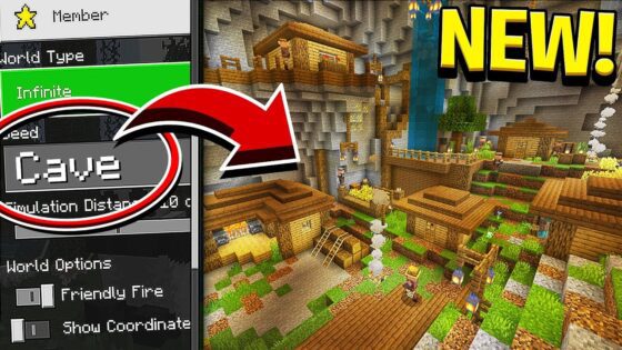NEW CAVE VILLAGES UPDATE in Minecraft! (Pocket Edition, Xbox, PC) - Gameplay, Kingdom Kids Zone, Minecraft - EYstreem