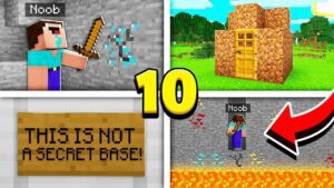 TOP 10 THINGS ONLY NOOBS DO in Minecraft! - Gameplay, Kingdom Kids Zone, Minecraft - EYstreem