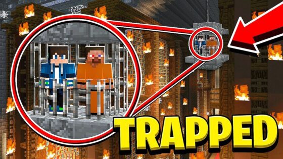 We Are TRAPPED in the LOST LIBRARY in Minecraft! (Scary Survival EP68) - Gameplay, Kingdom Kids Zone, Minecraft - EYstreem