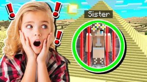 Saving My LITTLE SISTER From PYRAMID PRISON in Minecraft! - Gameplay, Kingdom Kids Zone, Minecraft - EYstreem