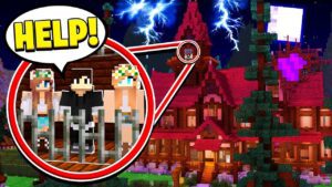 MY FRIENDS ARE TRAPPED IN A CURSED MANSION! (Minecraft) - Gameplay, Kingdom Kids Zone, Minecraft - EYstreem