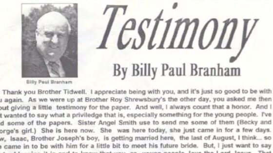 1994 The Eagles View Interview with Brother Billy Paul Branham - Gospel Ministers, Public Figures, Salvation / Converts - Believers Testimonies