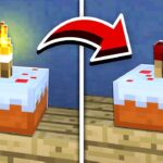 How to Make WORKING CAKE CANDLES in Minecraft! (NO MODS!) - Gameplay, Kingdom Kids Zone, Minecraft - EYstreem