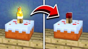 How to Make WORKING CAKE CANDLES in Minecraft! (NO MODS!) - Gameplay, Kingdom Kids Zone, Minecraft - EYstreem