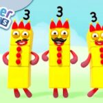 @Numberblocks- The Three Threes | Learn to Count - Kingdom Kids Zone, Little Learners - Numberblocks