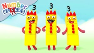 @Numberblocks- The Three Threes | Learn to Count - Kingdom Kids Zone, Little Learners - Numberblocks
