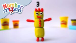 @Numberblocks- Number Three | Play-Doh - Kingdom Kids Zone, Little Learners - Numberblocks
