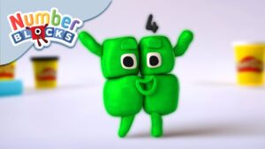 @Numberblocks – Number Four | Play-Doh - Kingdom Kids Zone, Little Learners - Numberblocks