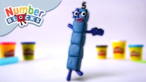@Numberblocks- Number Five | Play-Doh - Kingdom Kids Zone, Little Learners - Numberblocks