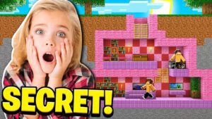 I Found My LITTLE SISTER'S SECRET BASE in Minecraft! - Gameplay, Kingdom Kids Zone, Minecraft - EYstreem