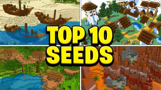TOP 10 BEST SEEDS For Minecraft! (Pocket Edition, PS4, Xbox, Switch, PC) - Gameplay, Kingdom Kids Zone, Minecraft - EYstreem