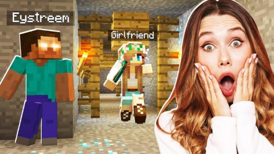 SCARING MY GIRLFRIEND IN MINECRAFT! - Gameplay, Kingdom Kids Zone, Minecraft - EYstreem