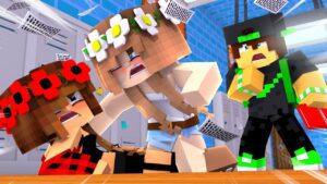 MY SISTER GOT IN A FIGHT! Fame High EP1 (Minecraft Roleplay) - Gameplay, Kingdom Kids Zone, Minecraft - EYstreem