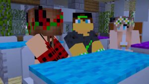 MY SISTER'S NEW CRUSH! Fame High EP2 (Minecraft Roleplay) - Gameplay, Kingdom Kids Zone, Minecraft - EYstreem