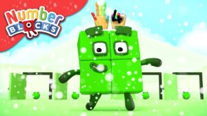 @Numberblocks- Four More Sleeps Until Christmas! | Learn to Count - Kingdom Kids Zone, Little Learners - Numberblocks