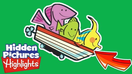 FISH ROLLERCOASTER | Hidden Pictures Puzzles | Kids Videos | Highlights - Kingdom Kids Zone, Little Learners - Highlights Kids