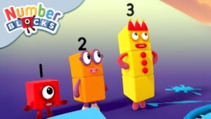 @Numberblocks- Splashing Shapes! | Learn to Count - Kingdom Kids Zone, Little Learners - Numberblocks