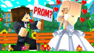 I ASKED MY CRUSH TO PROM! Fame High FINALE EP16 (Minecraft Roleplay) - Gameplay, Kingdom Kids Zone, Minecraft - EYstreem