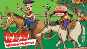 HORSE RIDING | Hidden Pictures Puzzles | Kids Videos | Highlights - Kingdom Kids Zone, Little Learners - Highlights Kids