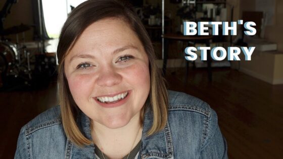 Beth's Story – How The Gospel Changed My Life // #TellYourStory - Heart Healing, Testimonies - Blessed is She