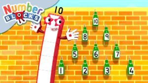 @Numberblocks- How Many Green Bottles on the Wall? | Learn to Count - Kingdom Kids Zone, Little Learners - Numberblocks