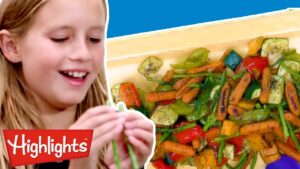 Roasted Veggies🥕 | Kids Make It! | Crafty Kids Videos | Recipes for Kids | Highlights - Kingdom Kids Zone, Little Learners - Highlights Kids