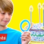 Birthday Cake Ring Toss | Kids Make It! | Crafty Kids Videos | Highlights - Kingdom Kids Zone, Little Learners - Highlights Kids