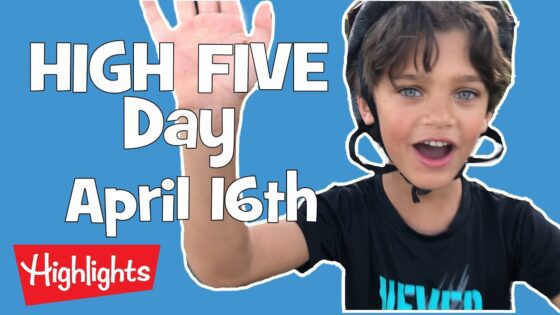 National High Five Day | April 16th, 2020 | Highlights Kids - Kingdom Kids Zone, Little Learners, Shorts - Highlights Kids