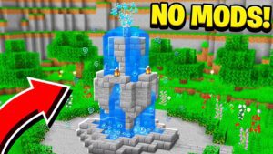 How to Build a WORKING FOUNTAIN in Minecraft! (NO MODS!) - Gameplay, Kingdom Kids Zone, Minecraft - EYstreem