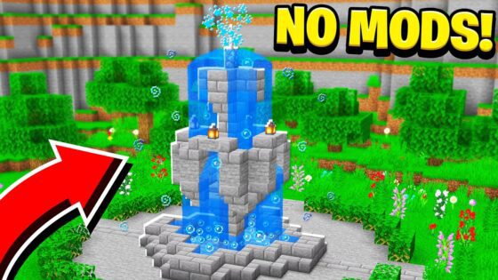 How to Build a WORKING FOUNTAIN in Minecraft! (NO MODS!) - Gameplay, Kingdom Kids Zone, Minecraft - EYstreem